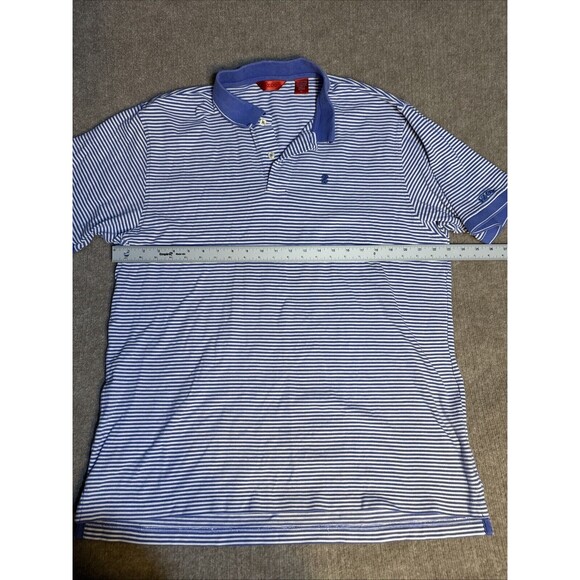 IZOD Men Collared 2 Button Polo Striped contrast collar XL‎ Cotton - Picture 5 of 6